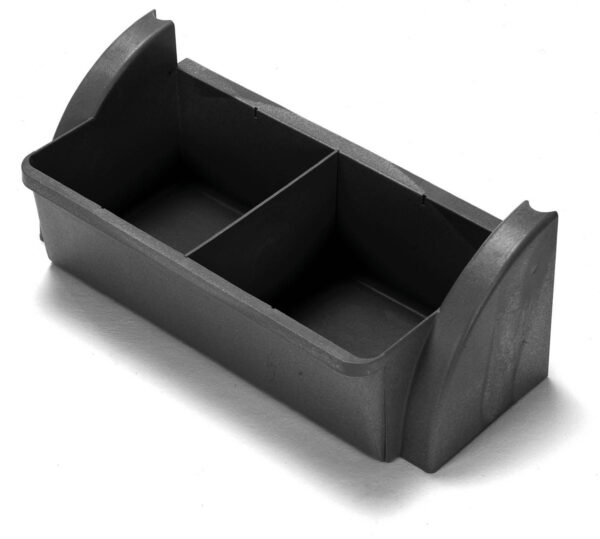 Ablageschale schmal mit Facheinteilung, reflo
