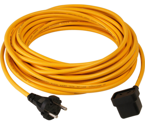 Zuleitung 3-adrig, 15 m x 1,0 mm², NuCable, gelb