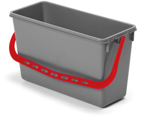 15-Liter Eimer, grau mit Farbcodierung